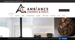 Desktop Screenshot of ambiancecheminees.com