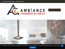 Tablet Screenshot of ambiancecheminees.com